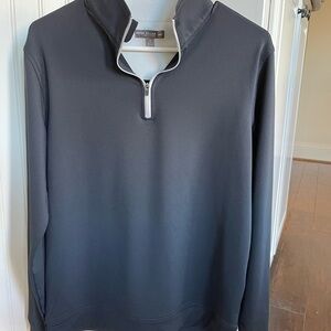 Peter Millar Black quarter Zip Dri Fit- Size S